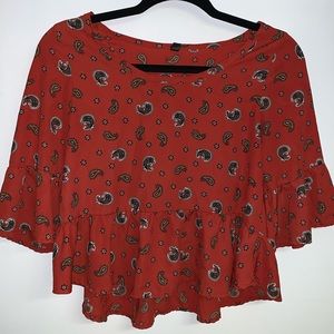 Bandana Design, Waist-Length Blouse